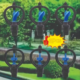 6 capete de pulverizare rotative fluture