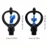6 capete de pulverizare rotative fluture