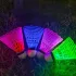 Set de 4 fluturași fosforescenți pentru badminton