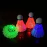 Set de 4 fluturași fosforescenți pentru badminton