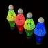 Set de 4 fluturași fosforescenți pentru badminton