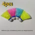 Set de 4 fluturași fosforescenți pentru badminton