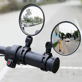 2 Oglinzi de Bicicletă Reglabile și Rotative