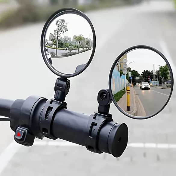 2 Oglinzi de Bicicletă Reglabile și Rotative