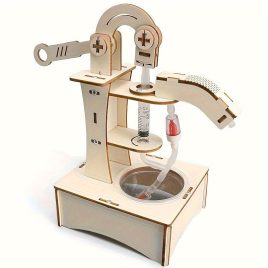 DIY Kit Pompa de Apă din Lemn pentru Copii
