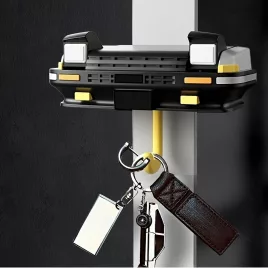   Suport de chei auto montat pe perete cu design de personaje de desene animate Negru - Fără lumini