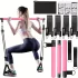 Set 8 piese - Set Bară Pilates cu 4 benzi de rezistență (63,5 kg) 8 piese roz【63,5 kg】