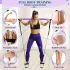 Set 8 piese - Set Bară Pilates cu 4 benzi de rezistență (63,5 kg) 8 piese roz【63,5 kg】