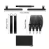 Set 8 piese - Set Bară Pilates cu 4 benzi de rezistență (63,5 kg) 8 piese roz【63,5 kg】