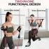 Set 8 piese - Set Bară Pilates cu 4 benzi de rezistență (63,5 kg) 8 piese roz【63,5 kg】
