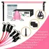 Set 8 piese - Set Bară Pilates cu 4 benzi de rezistență (63,5 kg) 8 piese roz【63,5 kg】