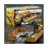 Set container din aliaj Jumbo cu macara multifuncțională - Galben, operare manuală, jucărie de construcție din plastic durabil pentru băieți, cadou ideal de Crăciun