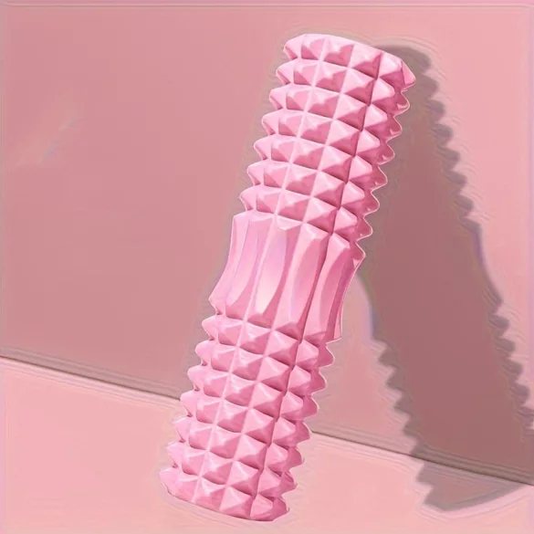 1 buc Rola de masaj din spumă EVA pentru yoga și pilates, duritate medie, manuală, pentru antrenament spate, îmbunătățirea mobilității, accesoriu de fitness - negru, albastru, mov 30 cm Negru