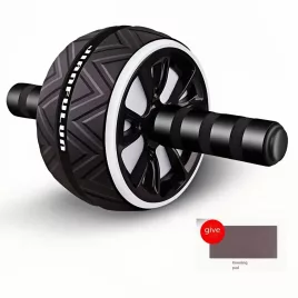   1 buc. Roată pentru Exerciții Abdominale Acasă - Antrenor Portabil pentru Mușchii Abdominali, Mâner Roșu & Negru, Material PP Durabil pentru Antrenament Abdomen și Pectorali, Antrenament Partea Superioară a Corpului Negru