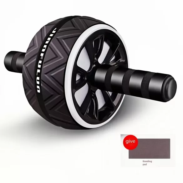 1 buc. Roată pentru Exerciții Abdominale Acasă - Antrenor Portabil pentru Mușchii Abdominali, Mâner Roșu & Negru, Material PP Durabil pentru Antrenament Abdomen și Pectorali, Antrenament Partea Superioară a Corpului Negru