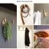 4 suporturi de perete din lemn rustic - Ușor de montat, Ușă lucrată manual, pentru dormitor, baie, depozit de haine și pălării, culoare arsă - 4 buc.