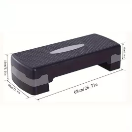   Stepper Fitness, Stepper Aerobic Reglabil, Platformă de Antrenament (1 Buc)