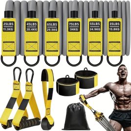   Benzi Rezistente, Benzi de Antrenament Grele cu Mânere Galbene