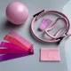 Set Pilates Fitness 10 bucăți Roz, set de 10 piese, Pilate