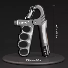   Grip de mână pentru întărirea încheieturii cu contor mecanic, rezistență reglabilă, portocaliu - 5-100 kg