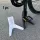 Suport portabil pliabil pentru biciclete, reglabil pe înălțime, negru