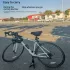 Suport portabil pliabil pentru biciclete, reglabil pe înălțime, negru