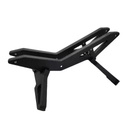   Suport de parcare ajustabil pentru biciclete - Stand de expunere din plastic durabil, montat pe podea, pentru biciclete de șosea și munte cu suport sigur pentru picioare Negru