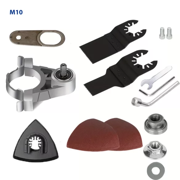 Adaptor multifuncțional pentru unelte oscilante, Set adaptor pentru unelte oscilante M10