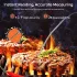 1 buc Termometru Digital pentru Carne cu Ecran Tactil Mare și Sondă din Oțel Inoxidabil, Cronometru BBQ