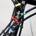 10 cleme cablu bicicletă - ABS durabil, multicolor, pentru biciclete montane și de șosea - Organizare linii schimbător și frână 10 negru