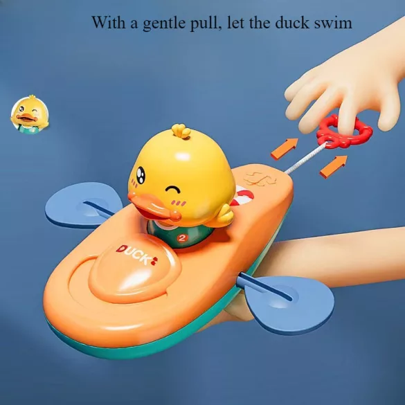 Jucărie Rață Galbenă, pentru Piscină și Baie, Fără Necesitatea Curentului - Durabil ABS, Perfectă pentru Băi și Jocuri în Aer Liber - Cadou Ideal de Ziua Mamei și a Tatălui