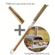 Set de 2 perii combinate pentru grătar și racletă din oțel inoxidabil, cu mâner lung, rezistente la căldură, perii dure pentru curățarea cuptorului de pizza, compatibile cu cuptorul Ooni, cu cap de rezervă.
