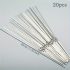 20/50 buc frigare din oțel inoxidabil, durabile, reutilizabile, ușor de curățat, potrivite pentru grătar în aer liber și interior, bețe plate de 30 cm - 20 buc