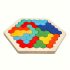 Puzzle de lemn 3D hexagonal