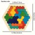 Puzzle de lemn 3D hexagonal