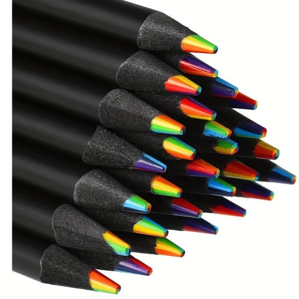 3 Creioane de Față Solubile în Apă, Culoare Curcubeu