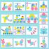 Set puzzle Tangram din 180 de piese de lemn