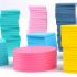 Set puzzle Tangram din 180 de piese de lemn