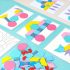 Set puzzle Tangram din 180 de piese de lemn