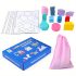 Set puzzle Tangram din 180 de piese de lemn