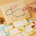 Geoboard educativ din lemn cu benzi de cauciuc