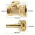 Furtun de apă de înaltă presiune de 5 cm cu duză, supapă de închidere din alamă, filet de 3/4", set de 2 buc.
