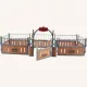 Model Fermă de Cai din Plastic Rustic