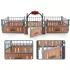 Model Fermă de Cai din Plastic Rustic