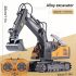 Excavator de Jucărie cu Telecomandă – 11 Funcții, Braț Metalic, 2,4 GHz