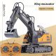 Excavator de Jucărie cu Telecomandă – 11 Funcții, Braț Metalic, 2,4 GHz