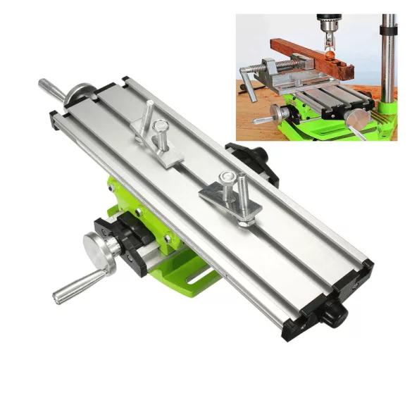 Masă de lucru transversală din aliaj de aluminiu – 310×85×78 mm pentru stand de găurit, mașini de tăiat