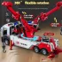 Camion de Remorcare Interactiv pentru Copii – Efecte Sonore Reale, Vehicul de Salvare Manual, cu Platformă Ridicabilă