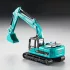 Set Model Vehicul de Construcții 1:60 – Camion Rulant, Basculant și Excavator din Aliaj de Zinc