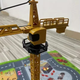 Set de construcție macara turn cu piese din aliaj